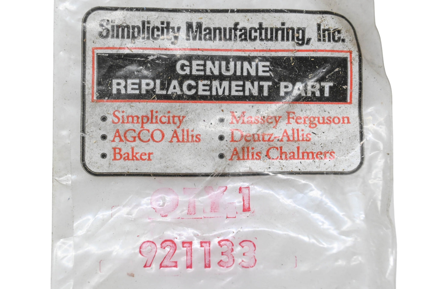 Simplicity 921133 Grease Fitting NOS