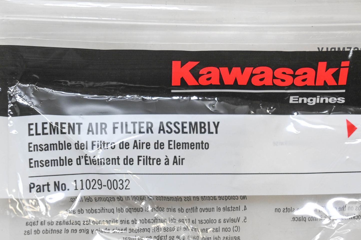 New OEM Kawasaki 11029-0032 Element Air Filter Assembly NOS