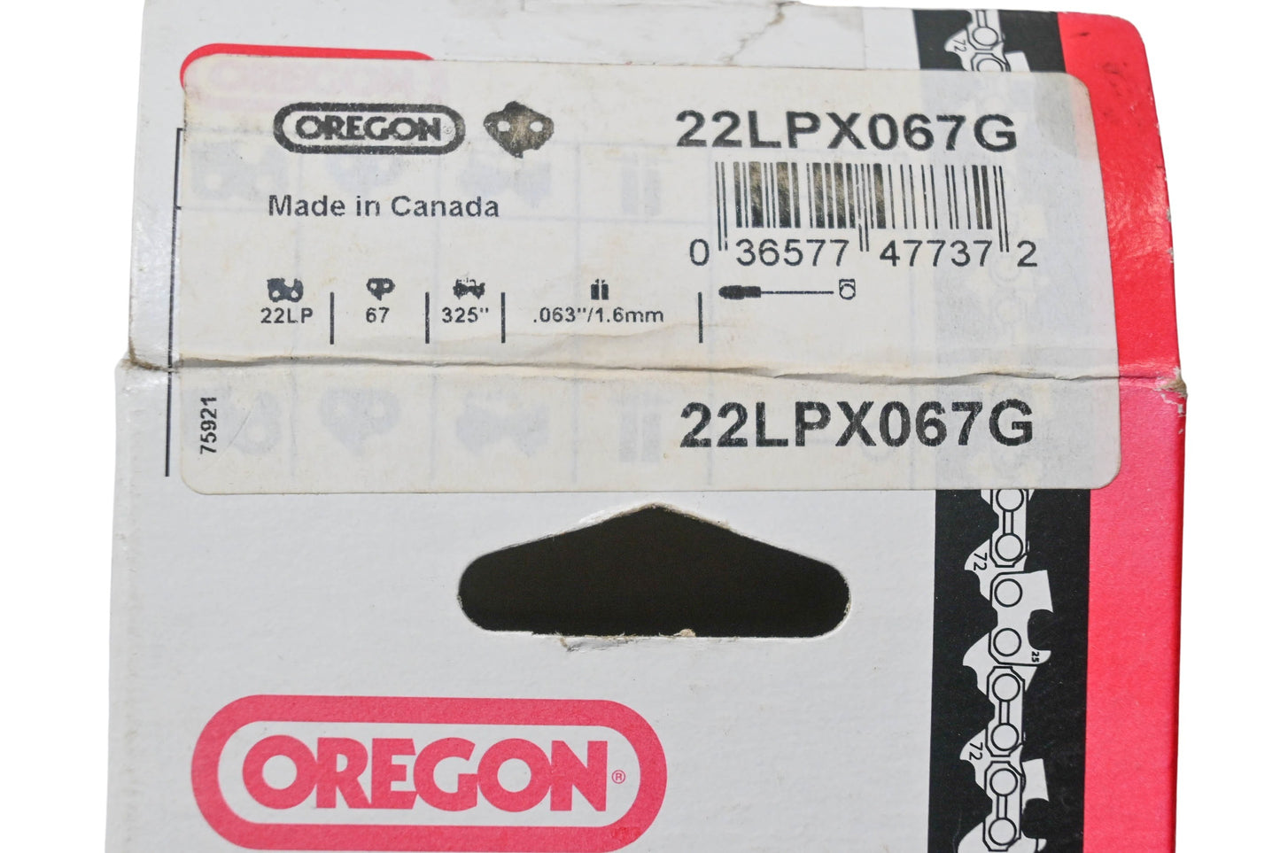 Oregon 22LPX067G Saw Chain 67 Link 3/8" Pitch .063" Gauge NOS