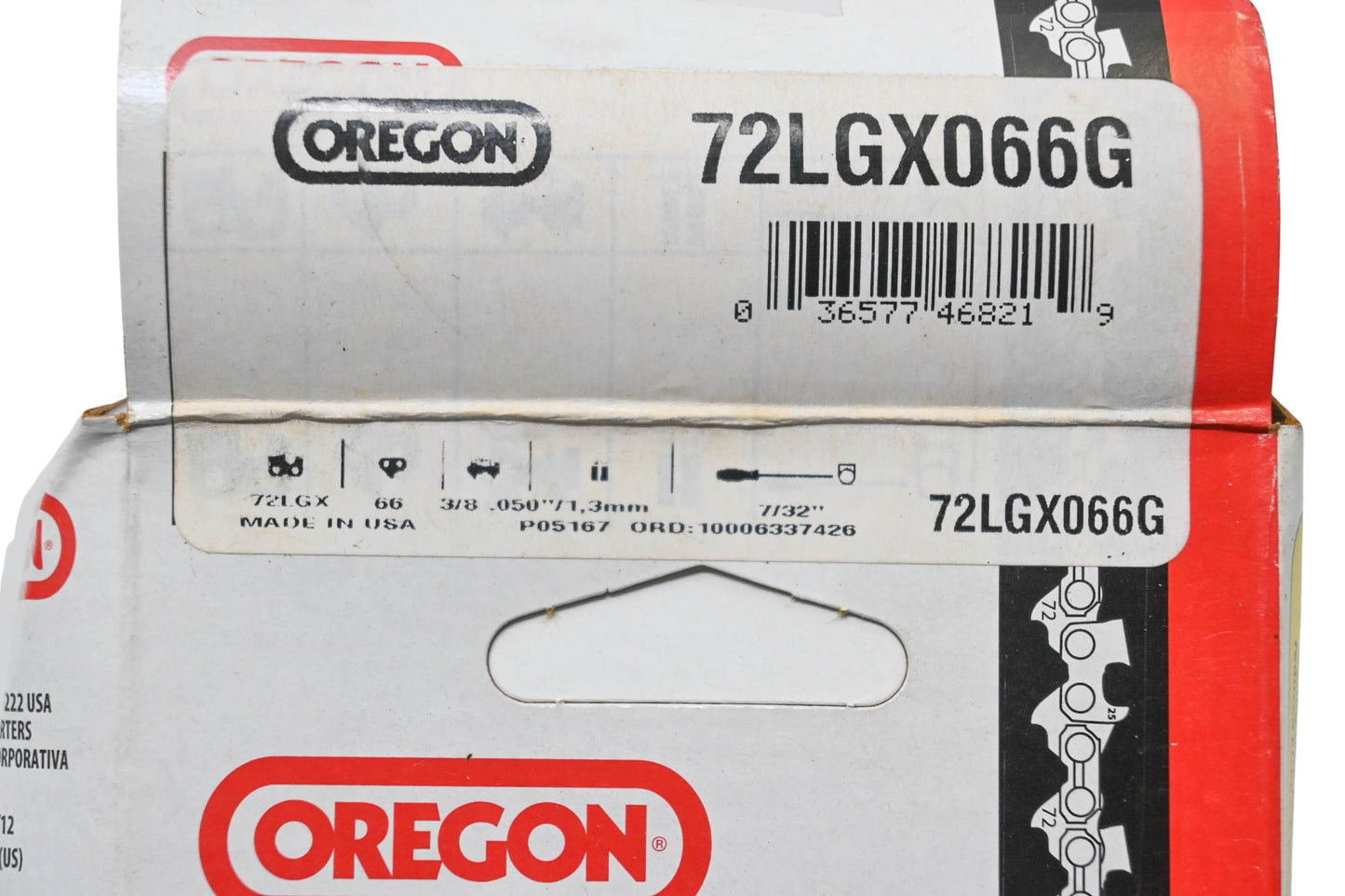 Oregon 72LGX066G Saw Chain 66 Link 3/8" Pitch .050" Gauge NOS