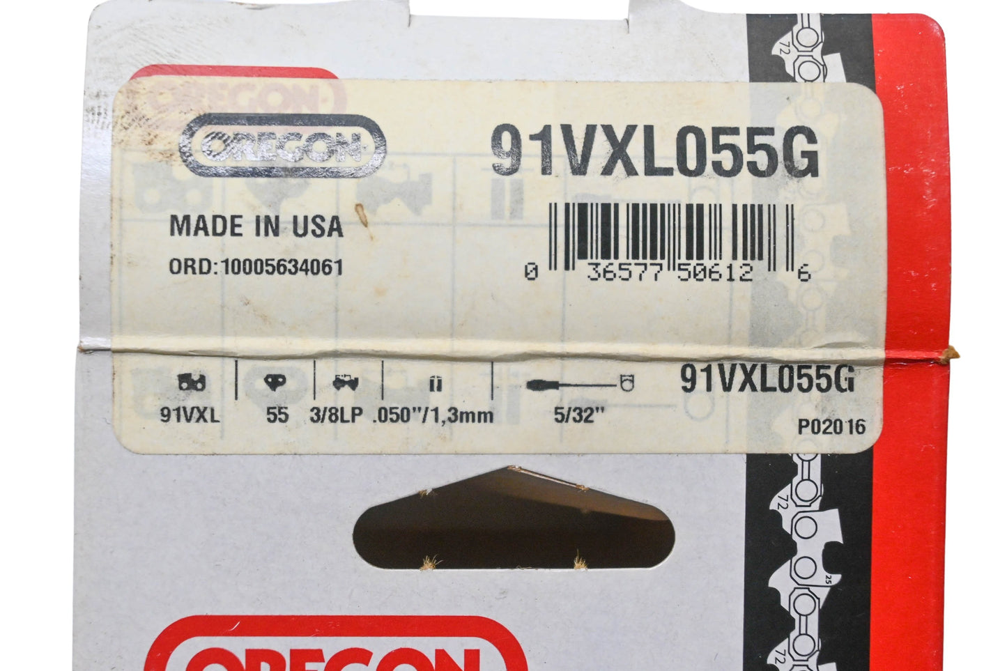 Oregon 91VXL055G Saw Chain 55 Link 3/8" Pitch .050" Gauge NOS