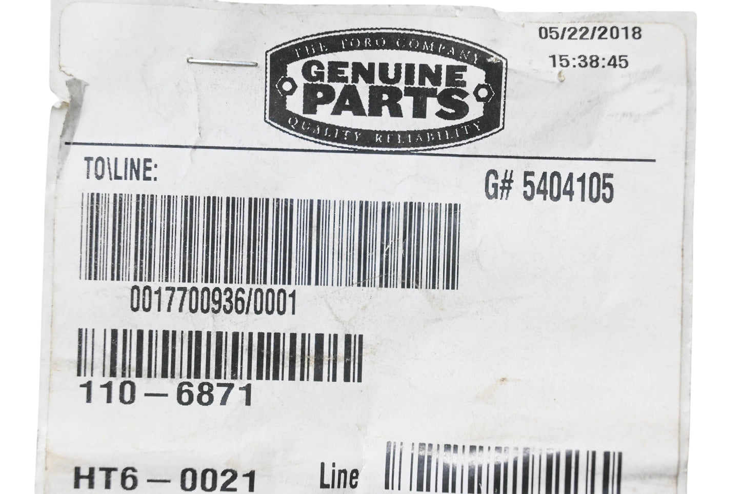 Toro 110-6871 V-Belt NOS