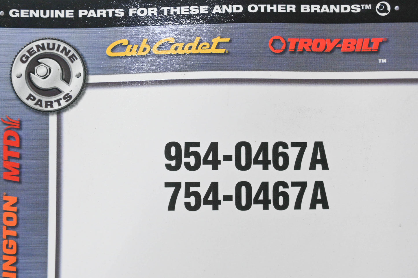 Genuine Parts 954-0467A, 754-0467A Belt NOS