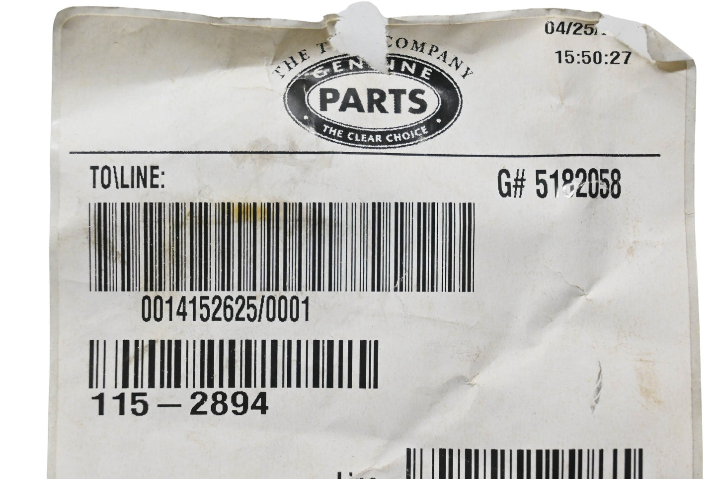 Toro 115-2894 Wheel 8" NOS