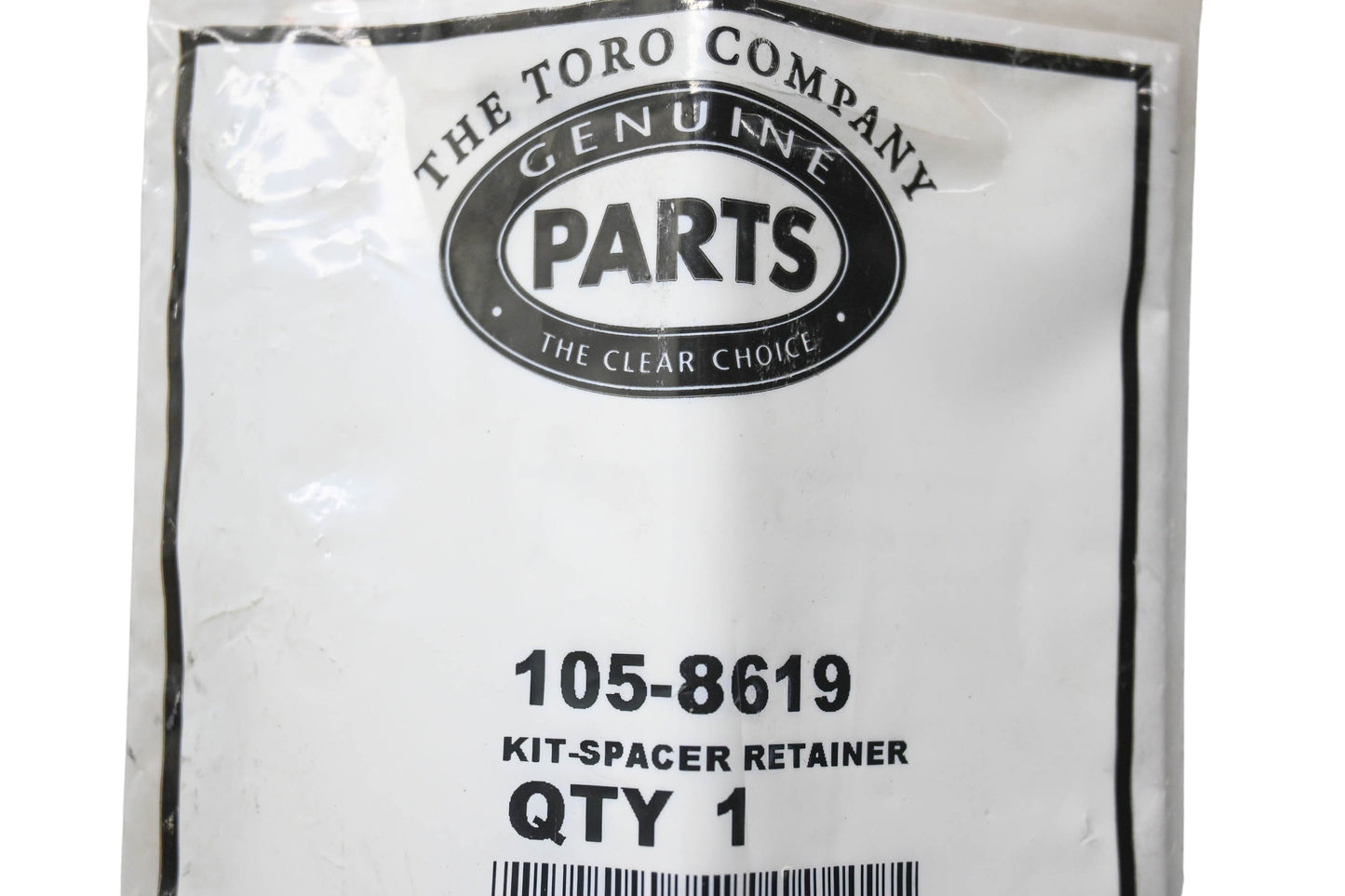 Toro 105-8619 Spacer Retainer Kit NOS