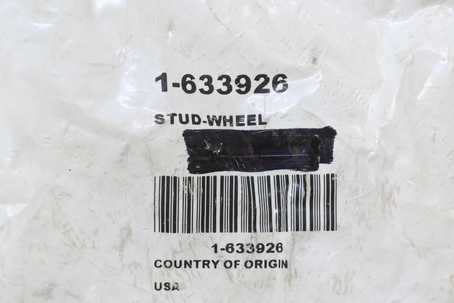 Toro 1-633926 Wheel Stud NOS