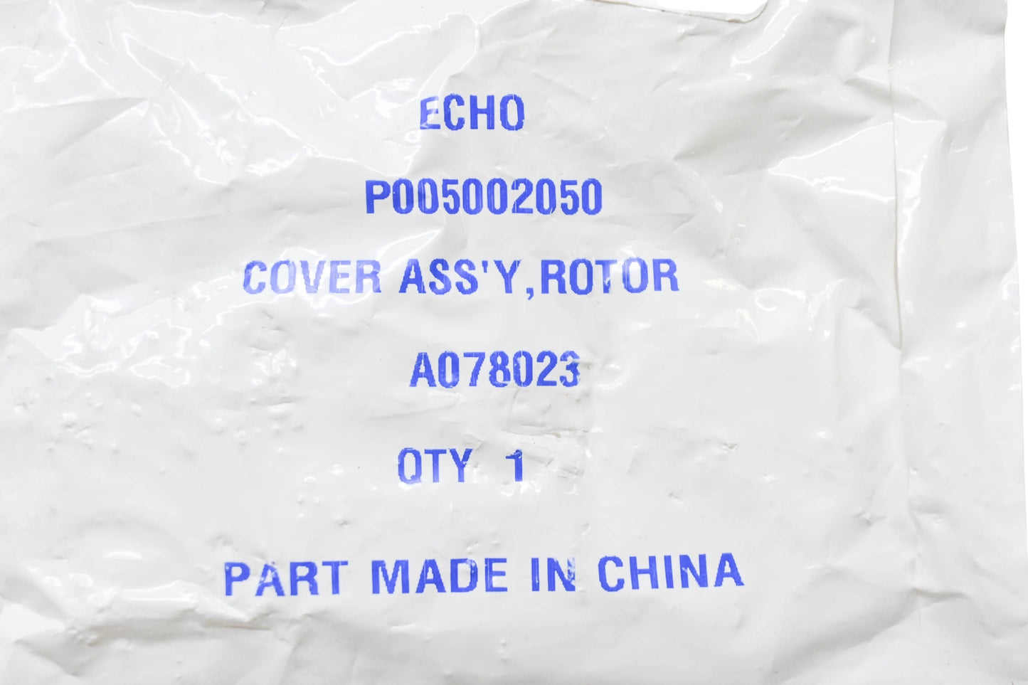 New OEM Echo P005002050, A078023 Rotor Cover Assembly NOS