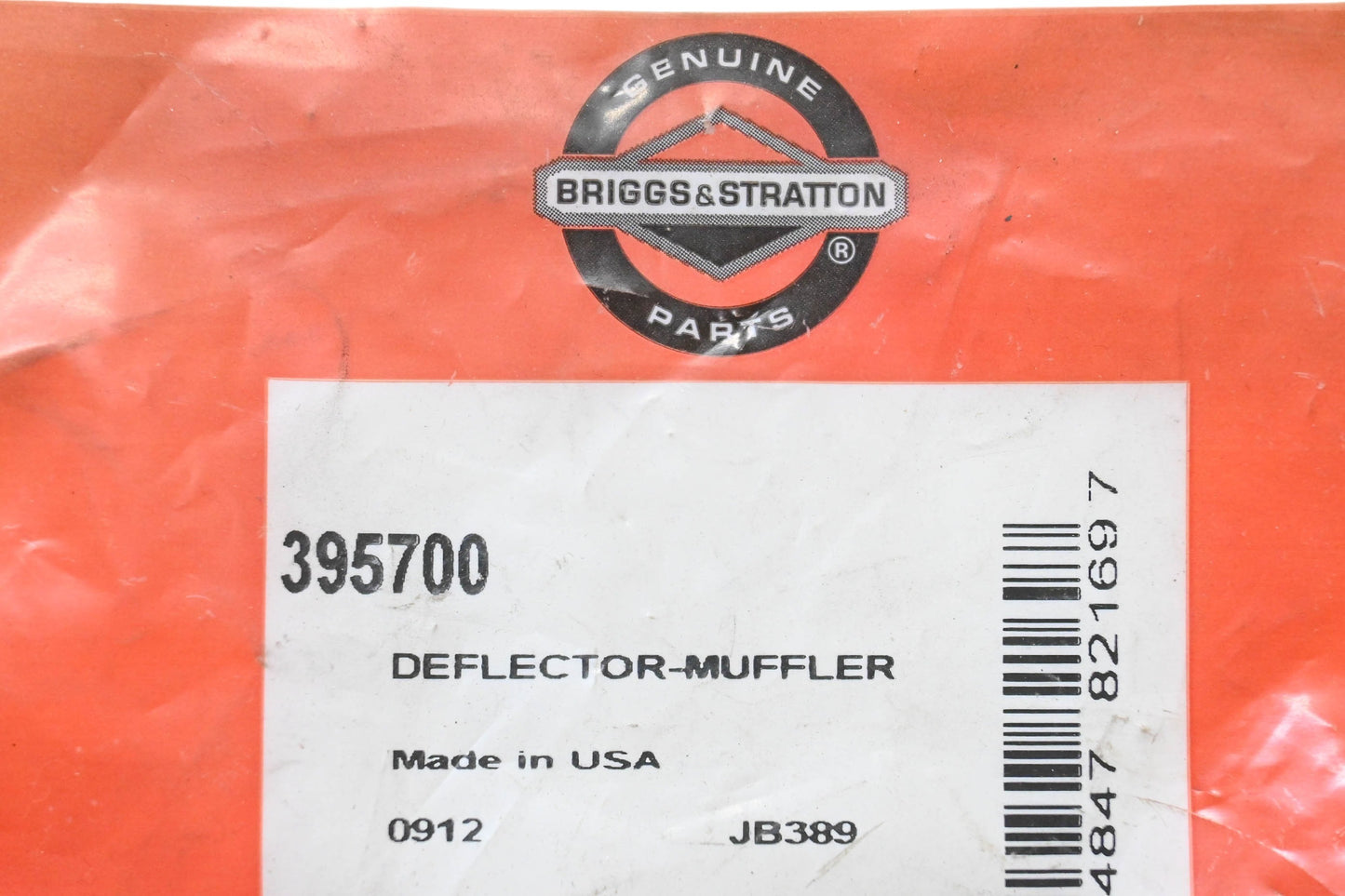 New OEM Briggs & Stratton 395700 Muffler Deflector Kit NOS
