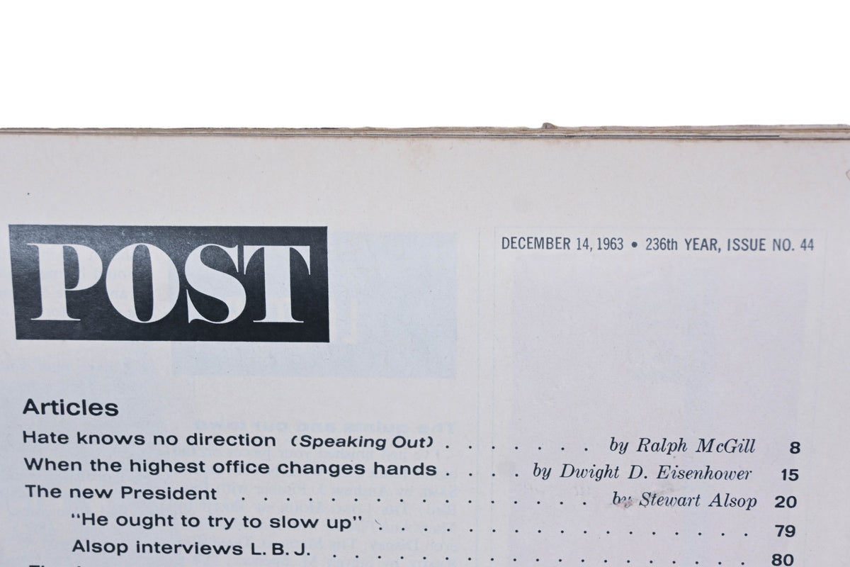 POST DK026-9 December 14, 1963 Magazine