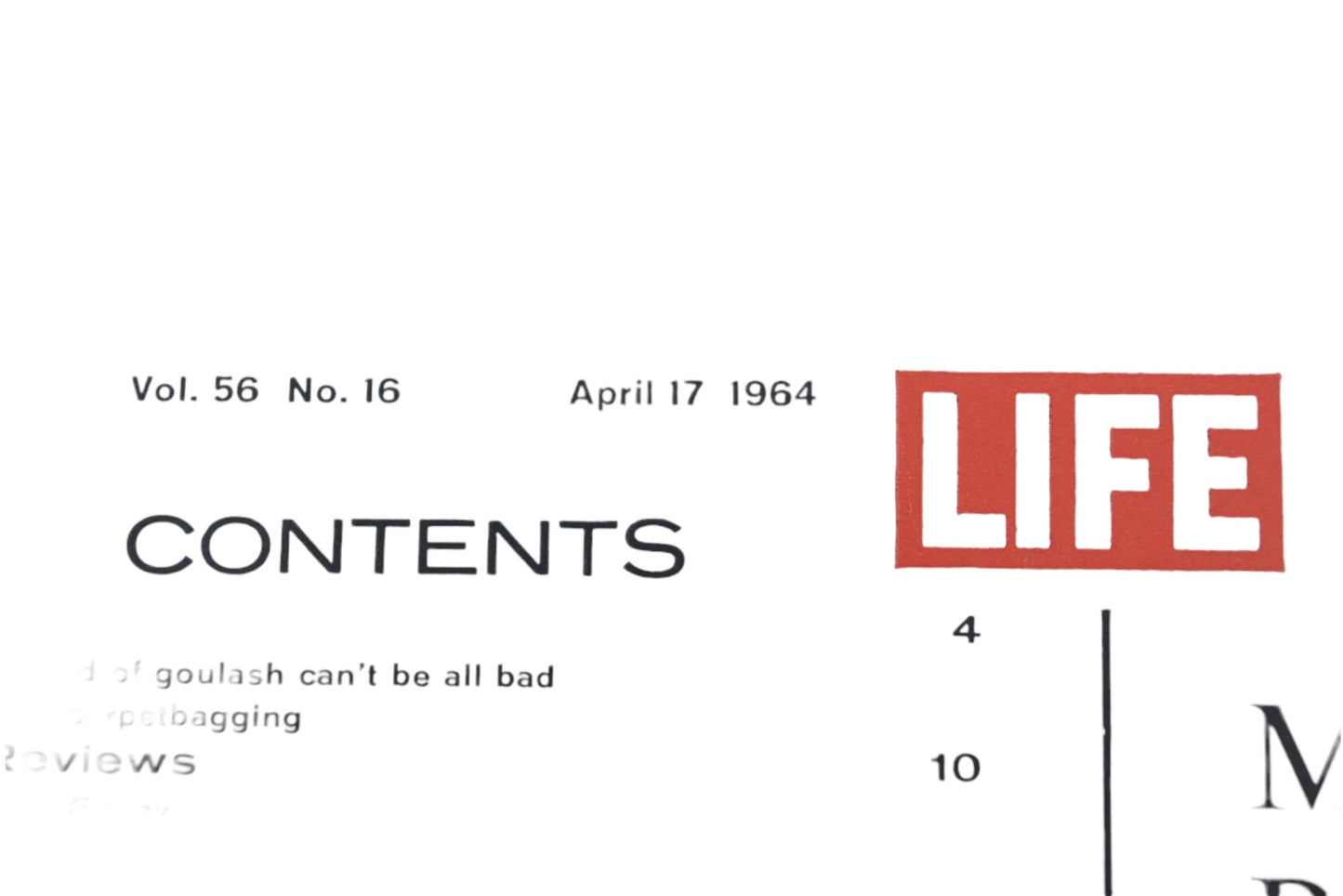 LIFE DK026-11 April 17, 1964 Magazine
