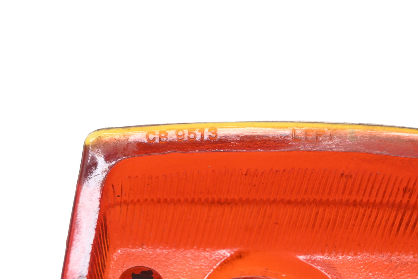 S.G. CB9513, CB 9513 Red Glass Lefthand Taillight Lens NOS