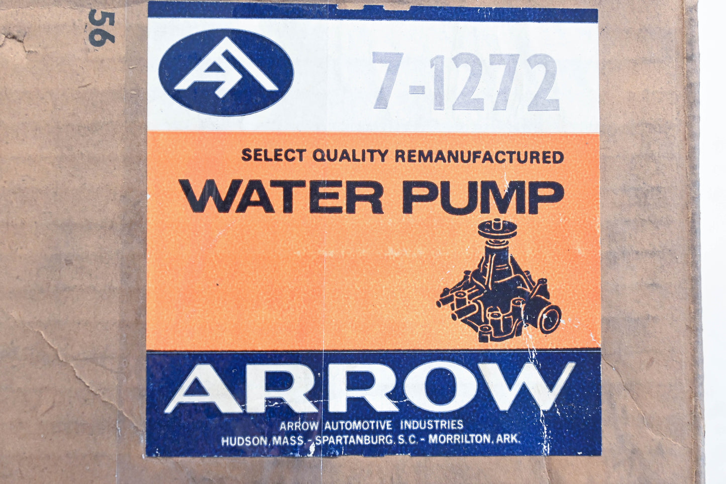 Arrow 7-1272, 30696 Water Pump Assembly NOS