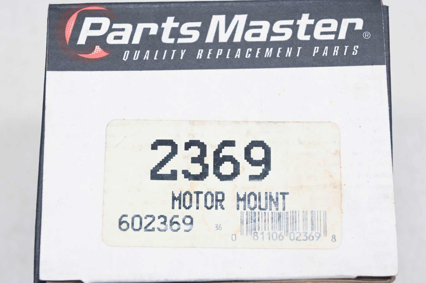 Parts Master 2369, 602369 Motor Mount NOS