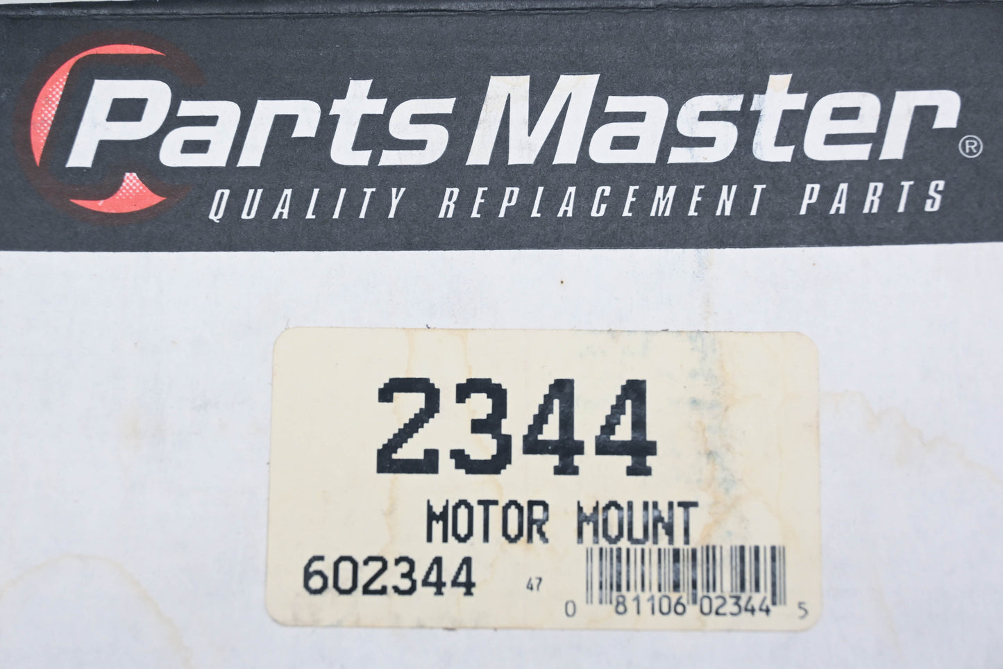 Parts Master 2344, 602344 Motor Mount NOS