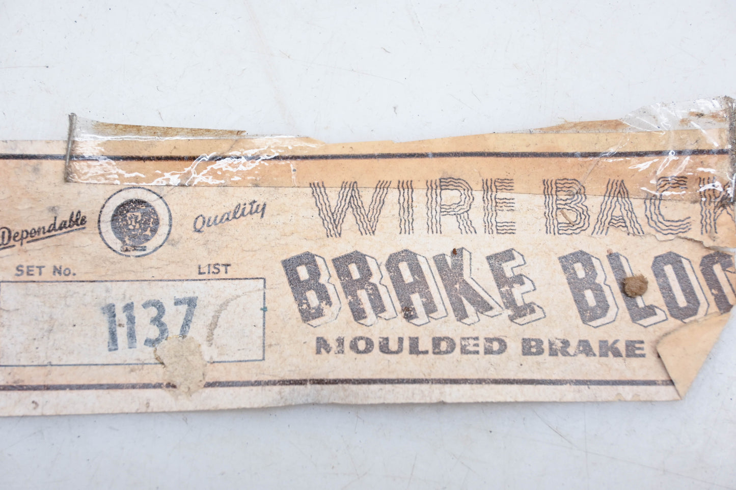 Wire Back 1137 Brake Lining Kit NOS