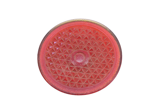 K-D Triflex 238 Red Glass 3-1/16" Taillight Lens NOS