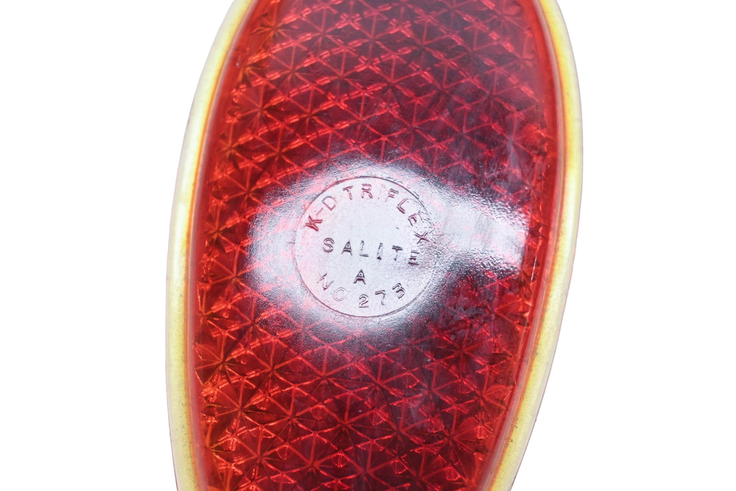 K-D Triflex 273 Red Glass Taillight 2-1/4" x 4-5/8" Lens NOS