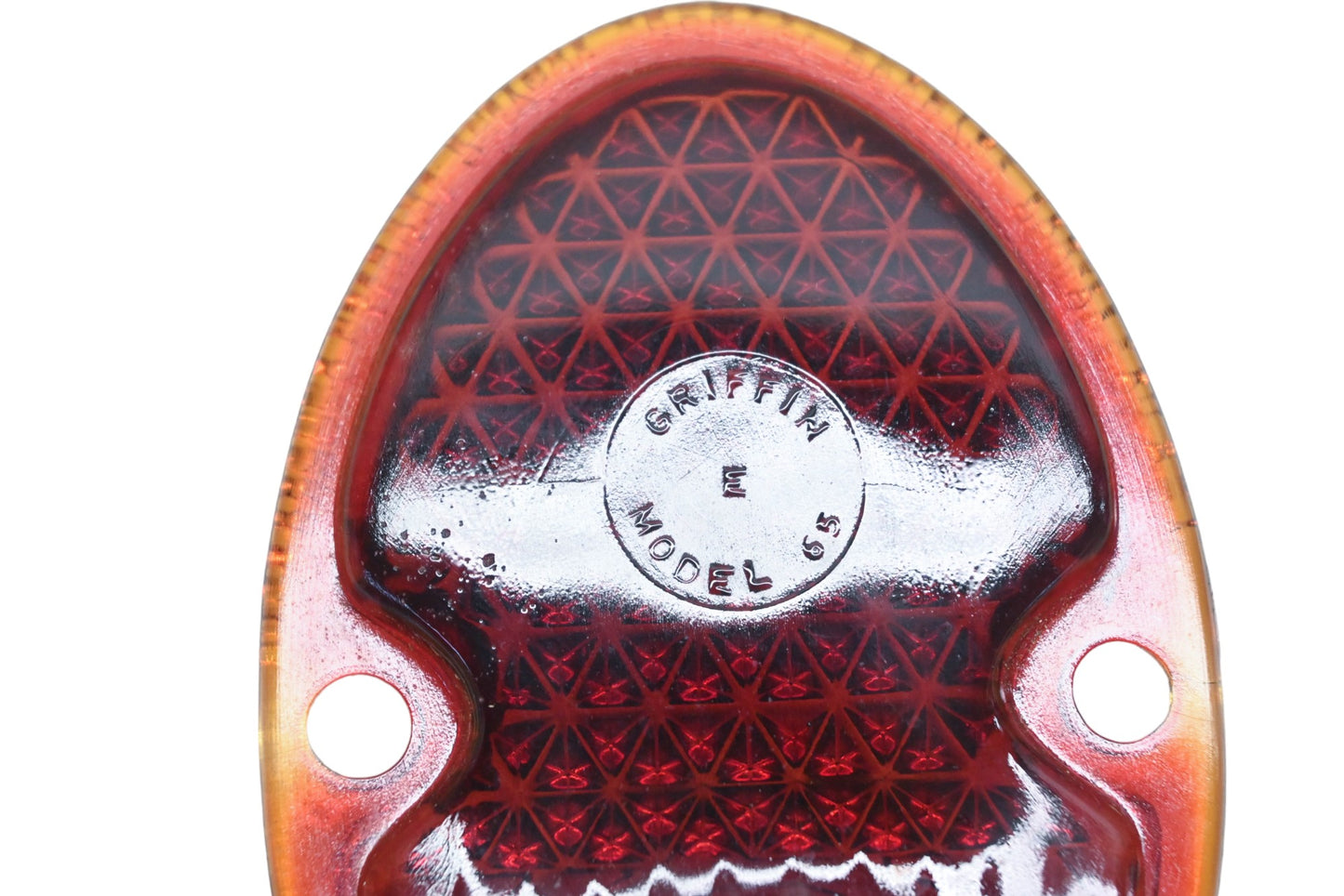 Griffin 265 Red Glass Model 65 Taillight 2-7/8" x 4-3/8" Lens NOS