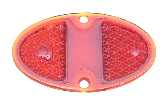 K-D Triflex 264 Red Glass Taillight 3" x 4-15/16" Lens NOS