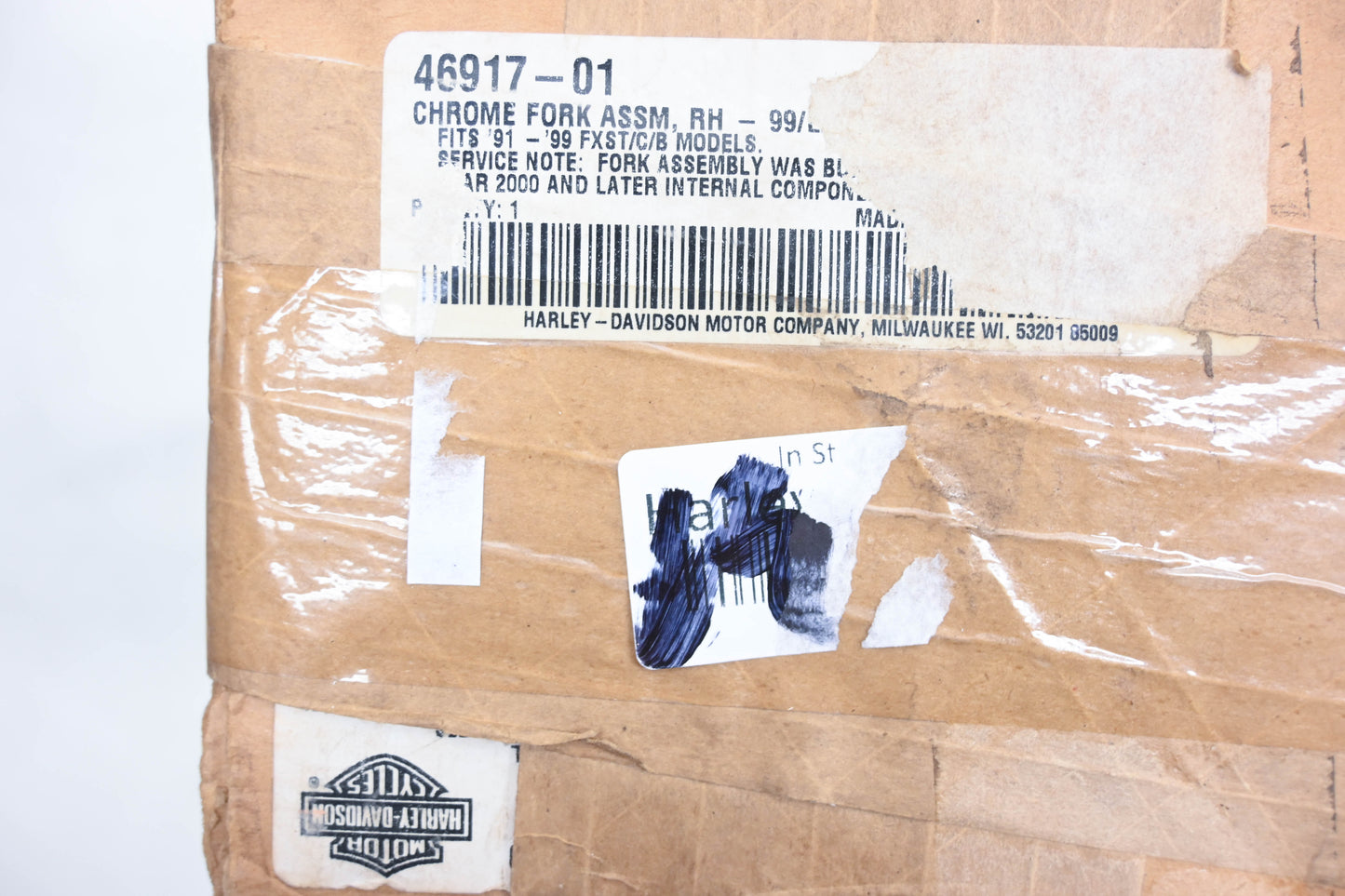 New OEM Harley-Davidson 46917-01 Showa Right Front Fork Assembly NOS