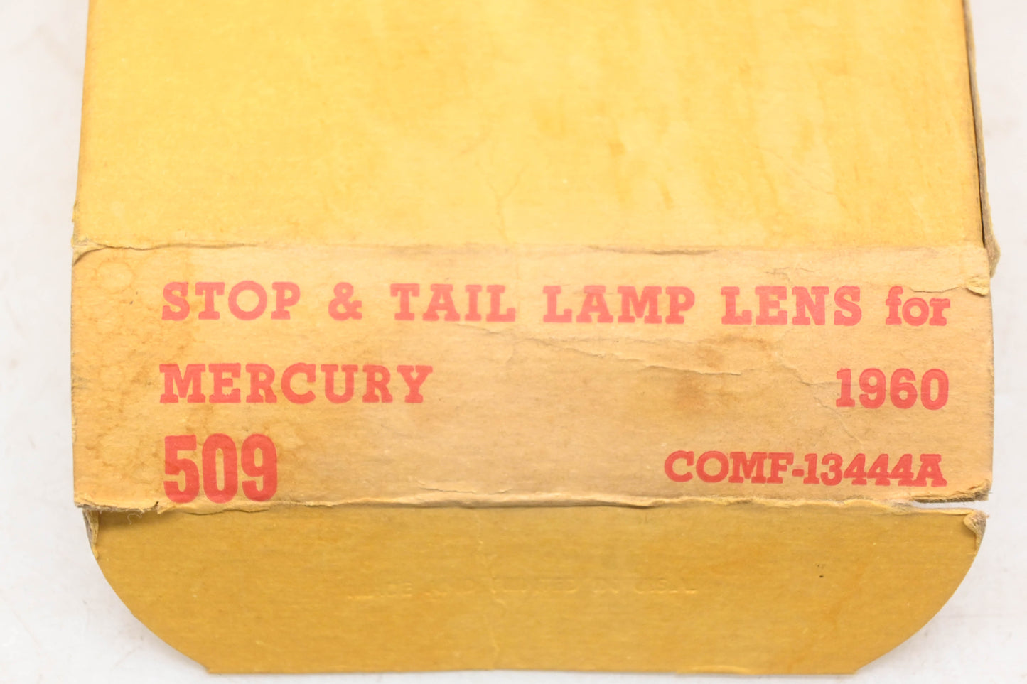 Glo-Brite 509, COMF-43444A Red Taillight Lens NOS