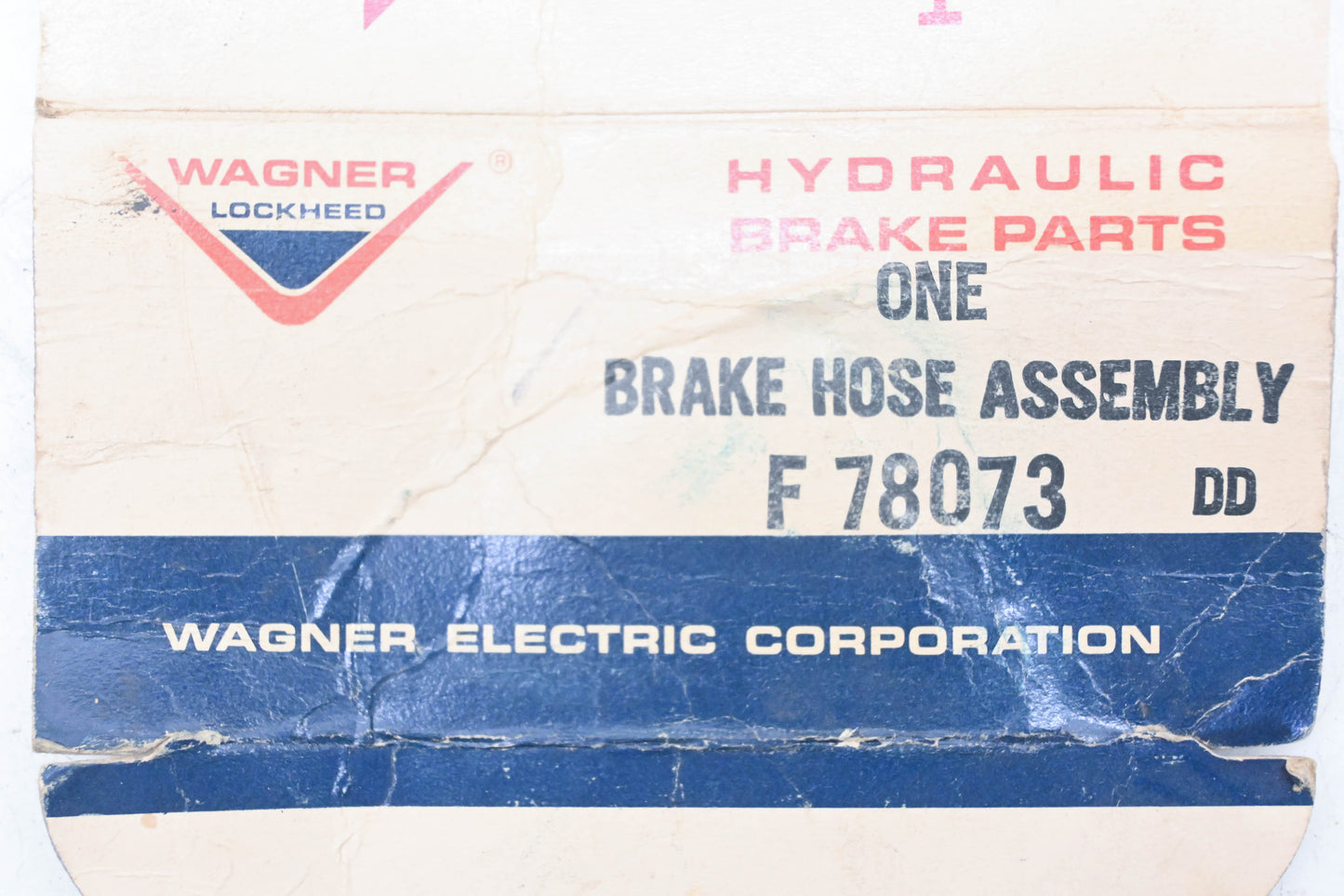 Wagner Lockheed F-78073, F78073 Brake Hose 15" NOS