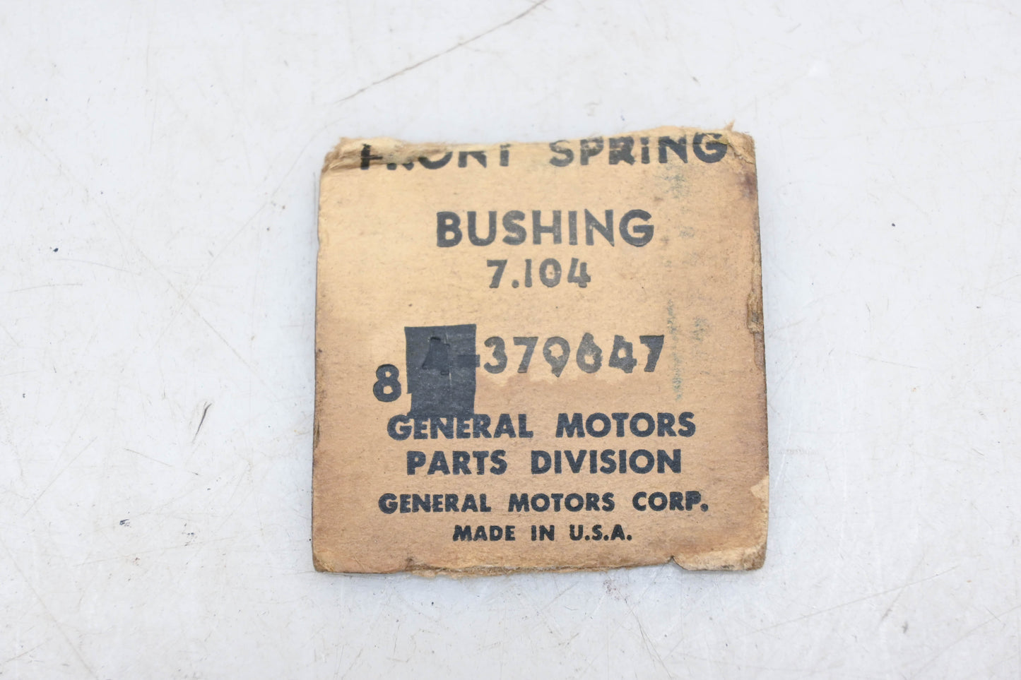 General Motors 379647 Front Spring Bushings Qty 2 NOS