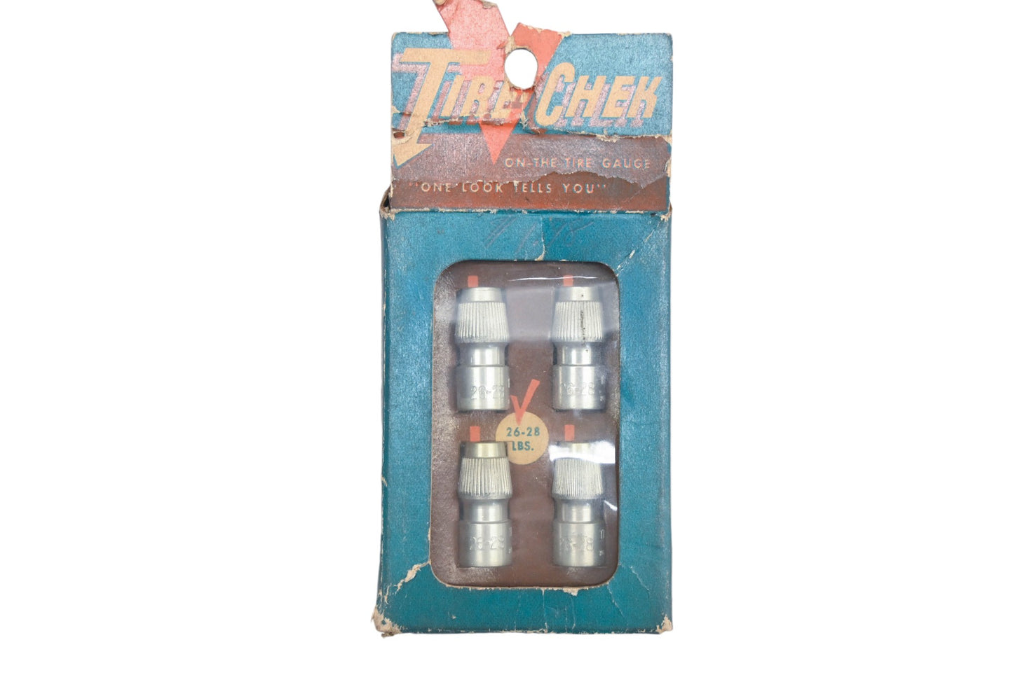 Tire-Chek AU009-16 26-28 psi On The Tire Gauge Kit NOS