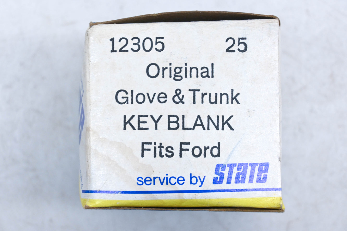 State 12305, H50 Ford Glove & Trunk Blank Keys Qty 25 NOS