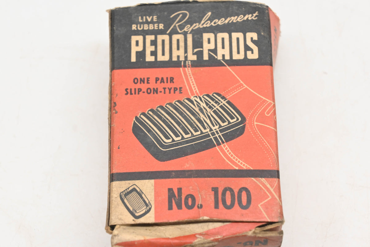 Anchor 100, AB-2457-B, MA-2457-C Rubber Pedal Slip-On Pads Qty 2 NOS