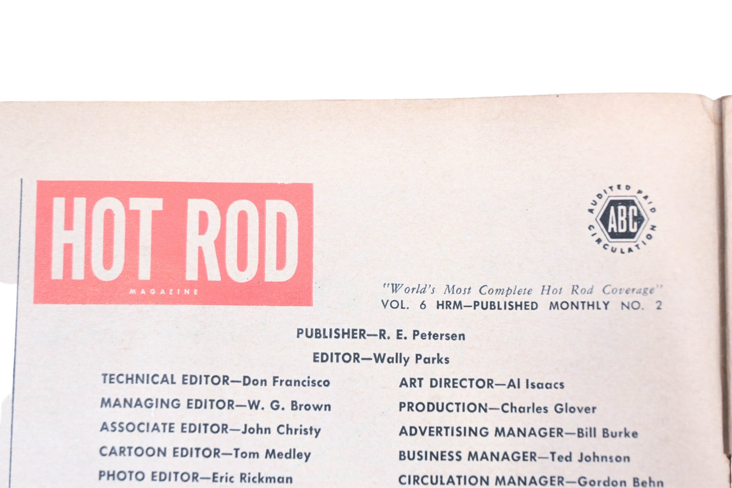 Hot Rod WC034-27 February 1953 Magazine