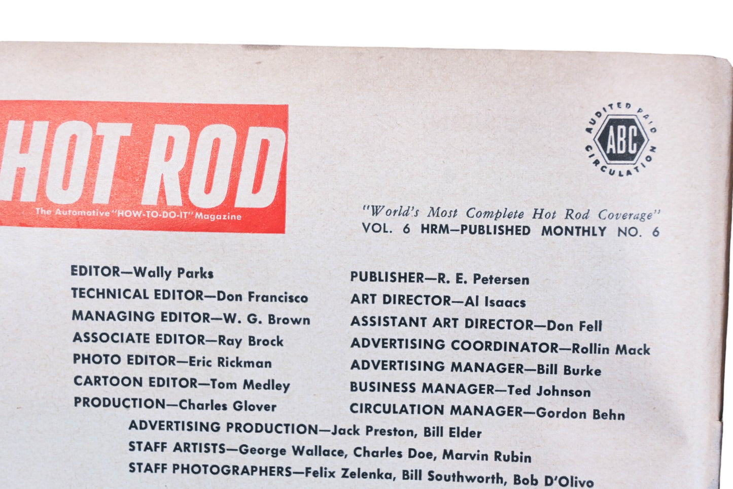 Hot Rod WC034-28 June 1953 Magazine