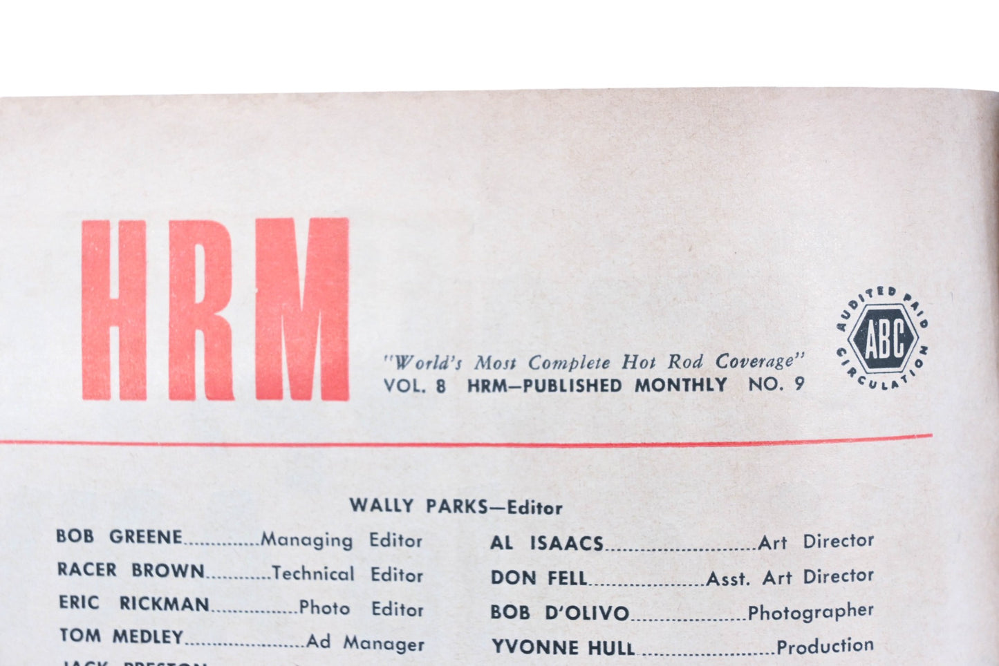 Hot Rod WC034-34 September 1955 Magazine