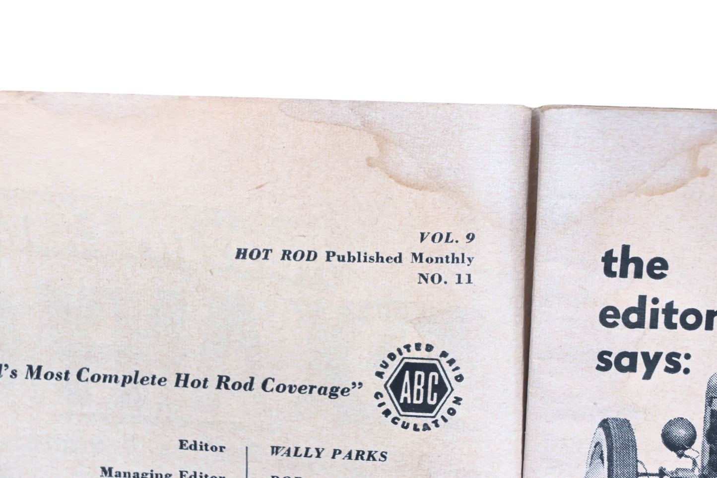 Hot Rod WC034-37 November 1956 Magazine