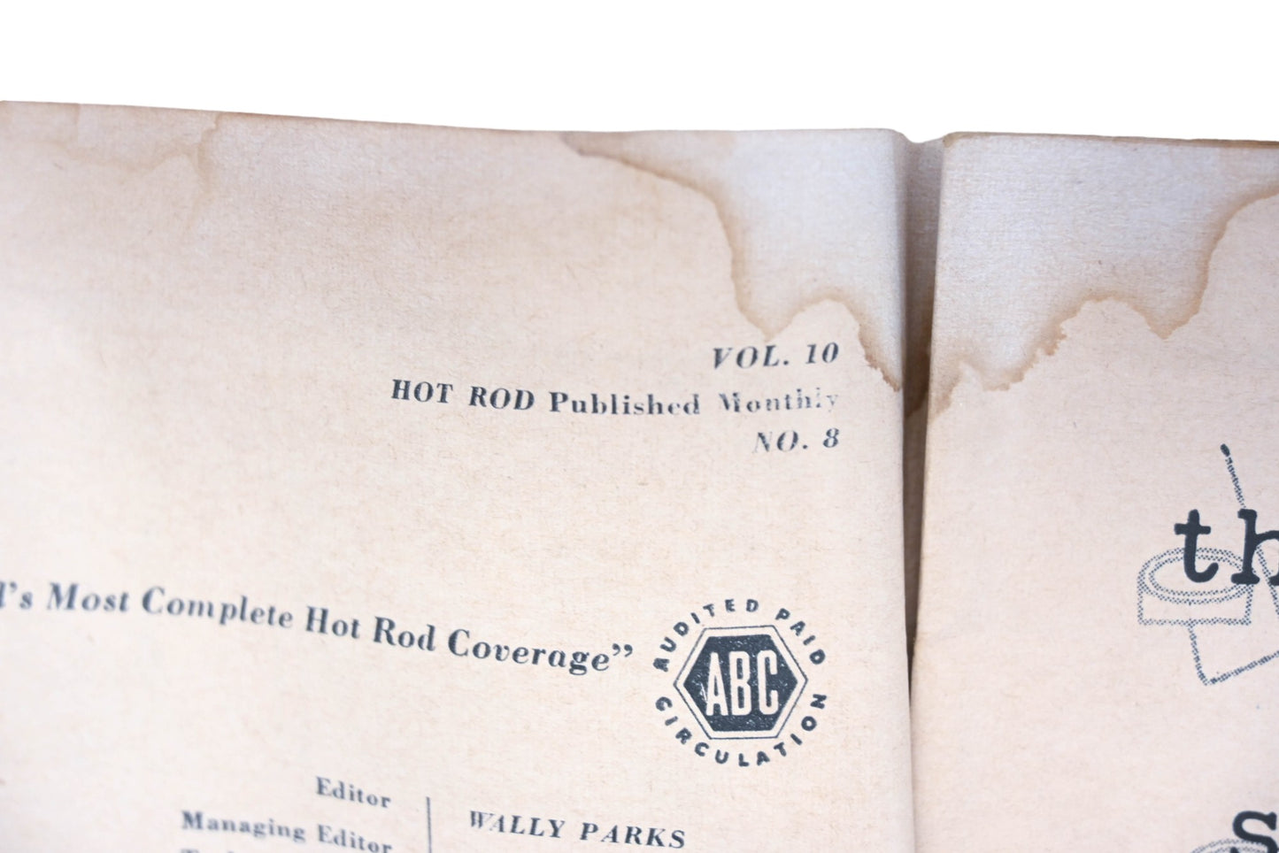 Hot Rod WC034-38 August 1957 Magazine