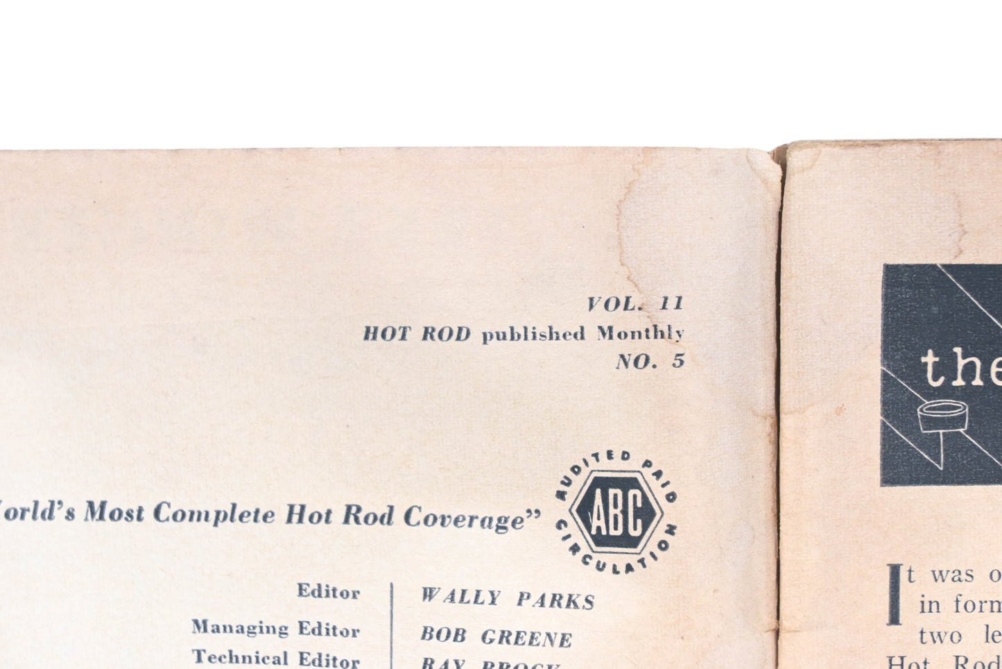 Hot Rod WC034-41 May 1958 Magazine