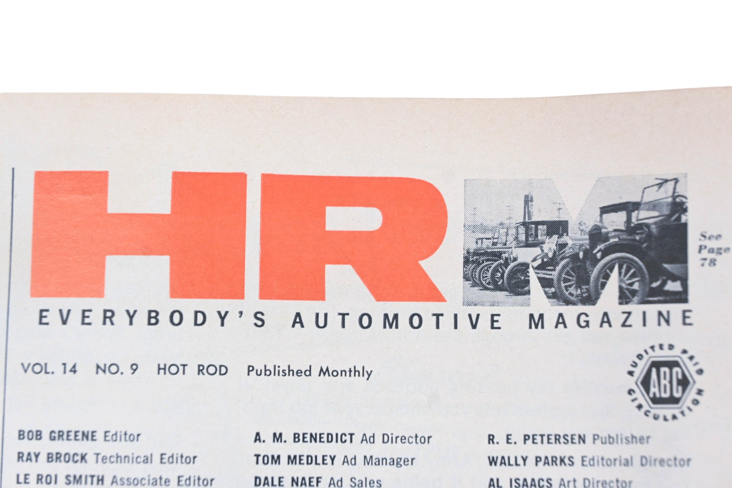 Hot Rod WC034-51 September 1961 Magazine