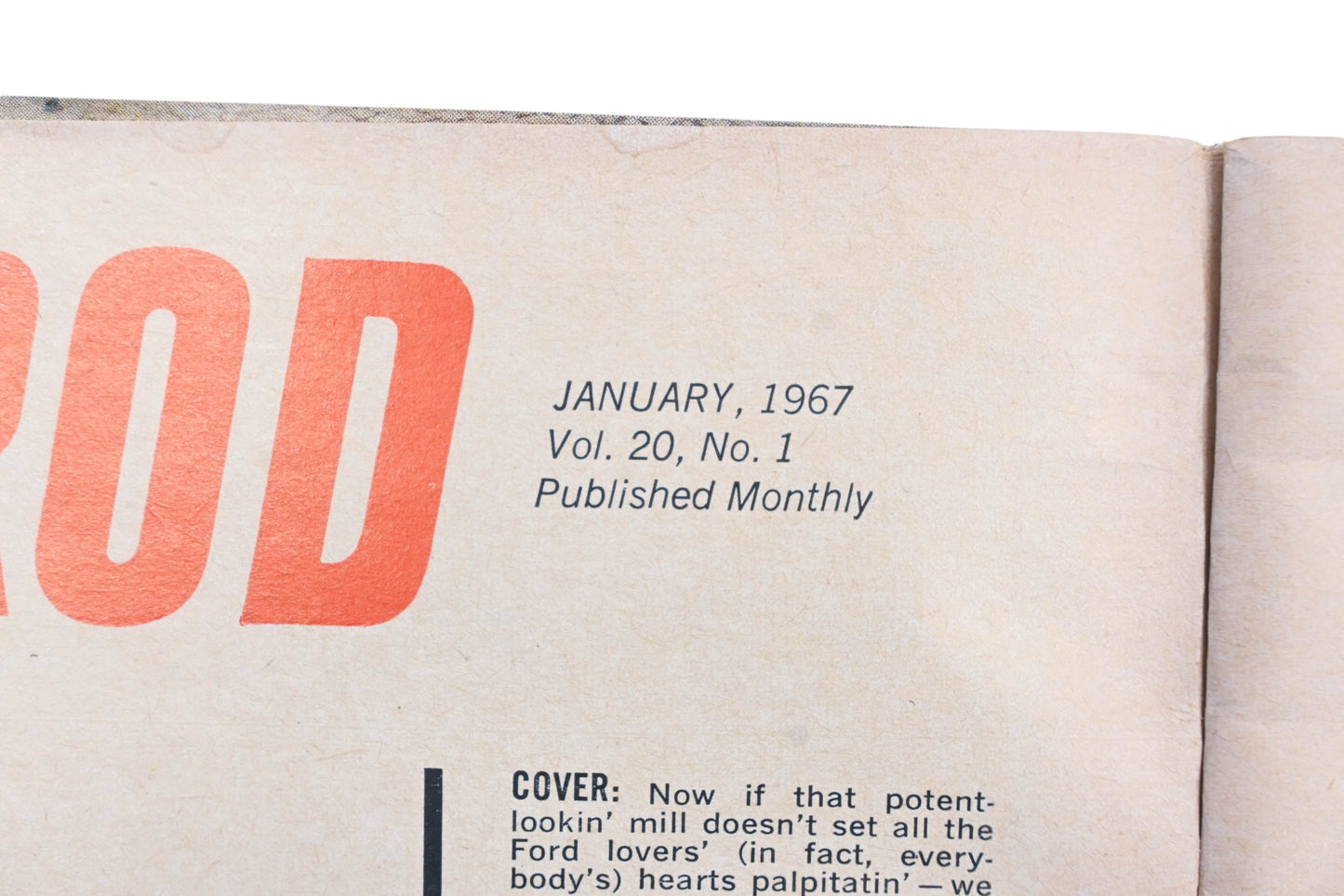 Hot Rod WC034-56 January 1967 Magazine