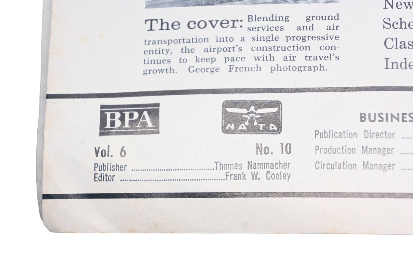 Airport Services Management WT008-26 October 1966 Magazine