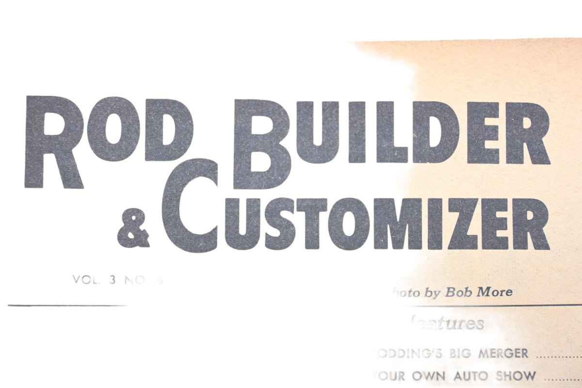 Rod Builder & Customizer RO013-20 August 1958 Magazine