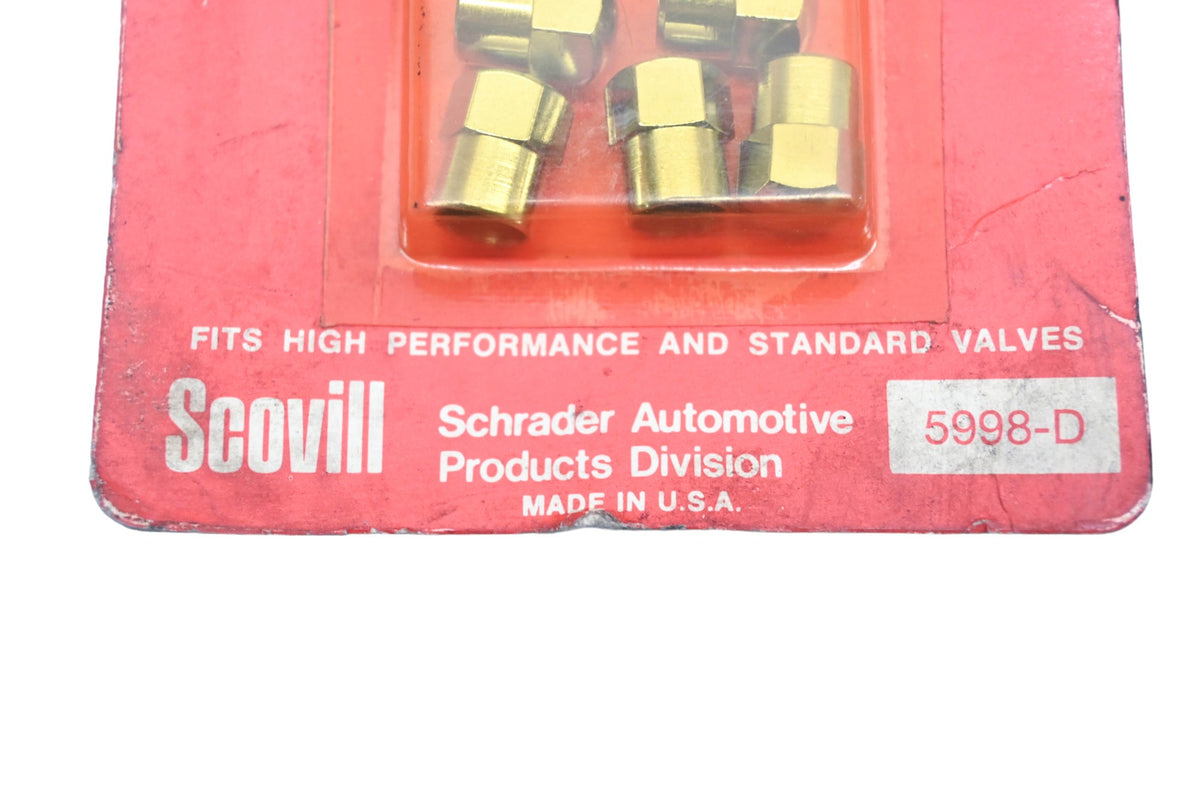 Schrader 5998-D Hexhead Tire Valve Cap Kit NOS