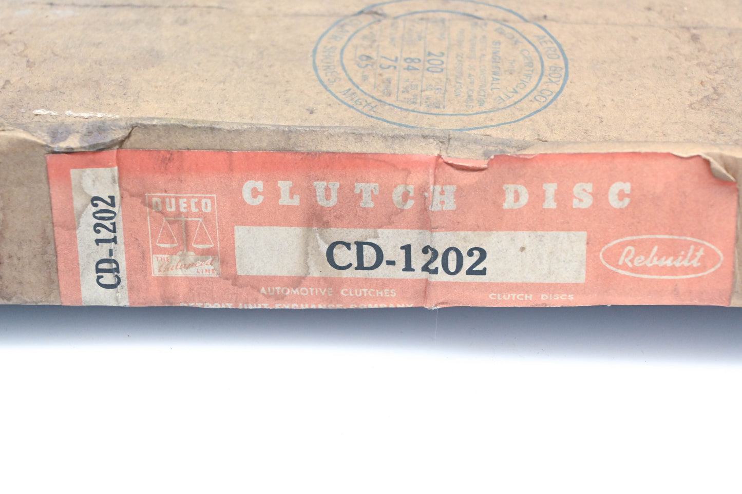 Dueco CD-1202, CD1202 Remanufactured Clutch Plate Disc