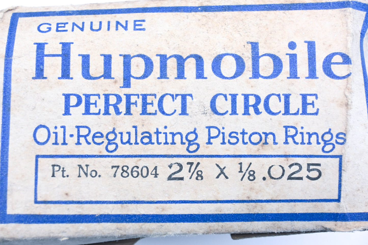 Hupp Motor Car Corp. 78604 Hupmobile Perfect Circle Piston Rings Qty 6 NOS