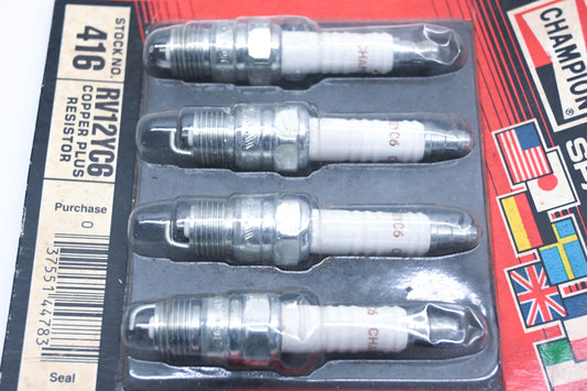 Champion RV12YC6 Spark Plugs Qty 4 NOS