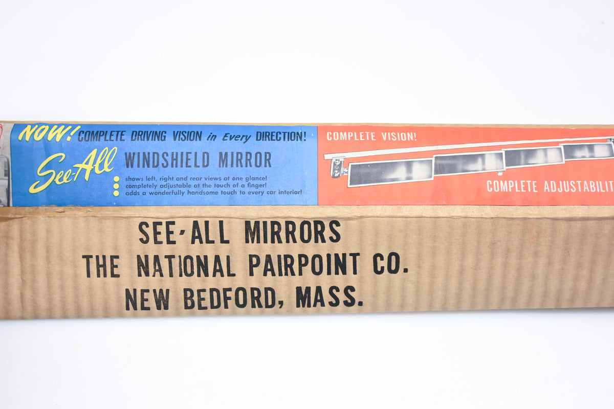 National Pairpoint Company ZZ006-11 See-All Windshield Mirror 31" NOS
