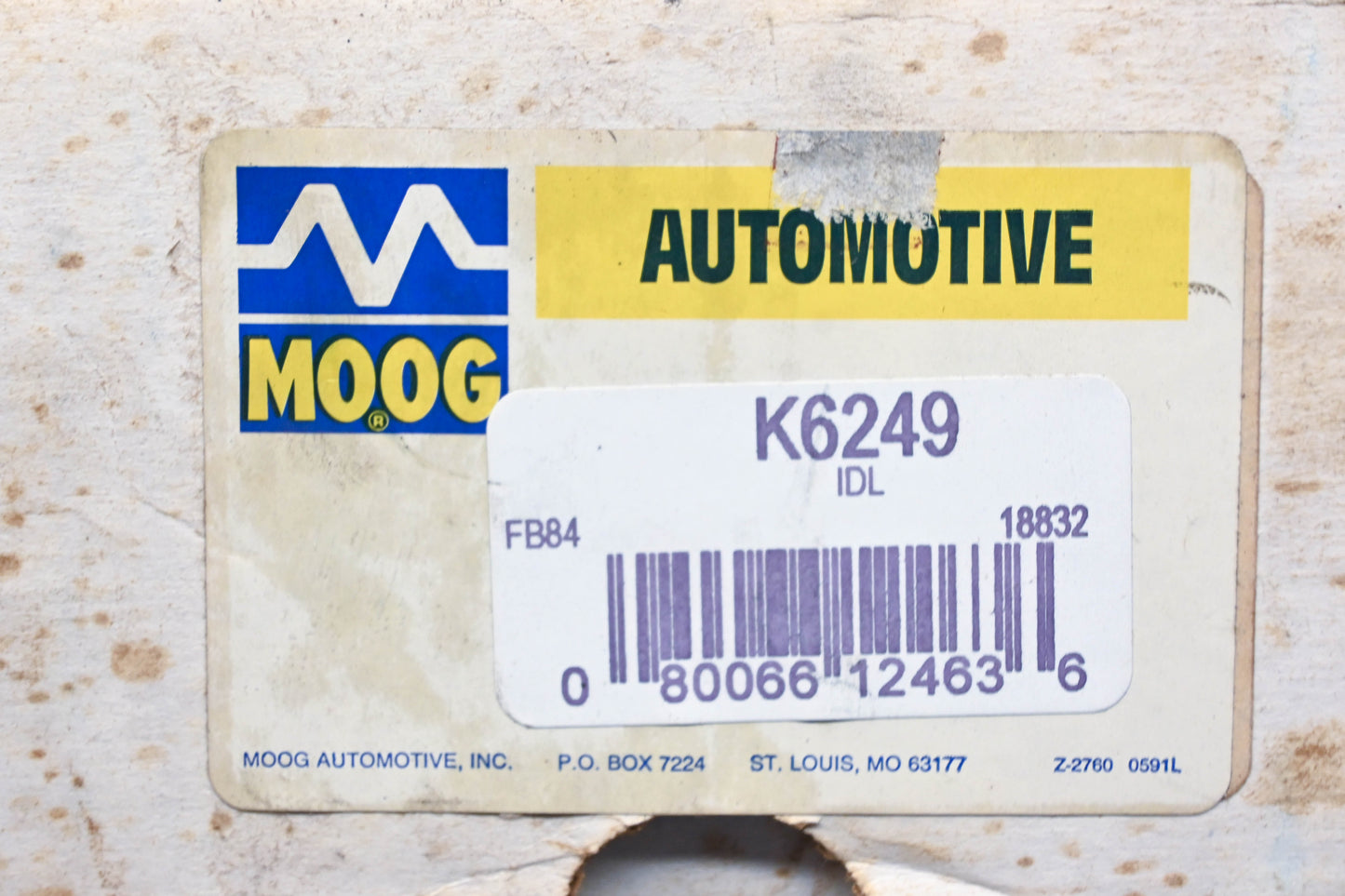 Moog K6249, K-6249 Steering Idler Arm Kit NOS