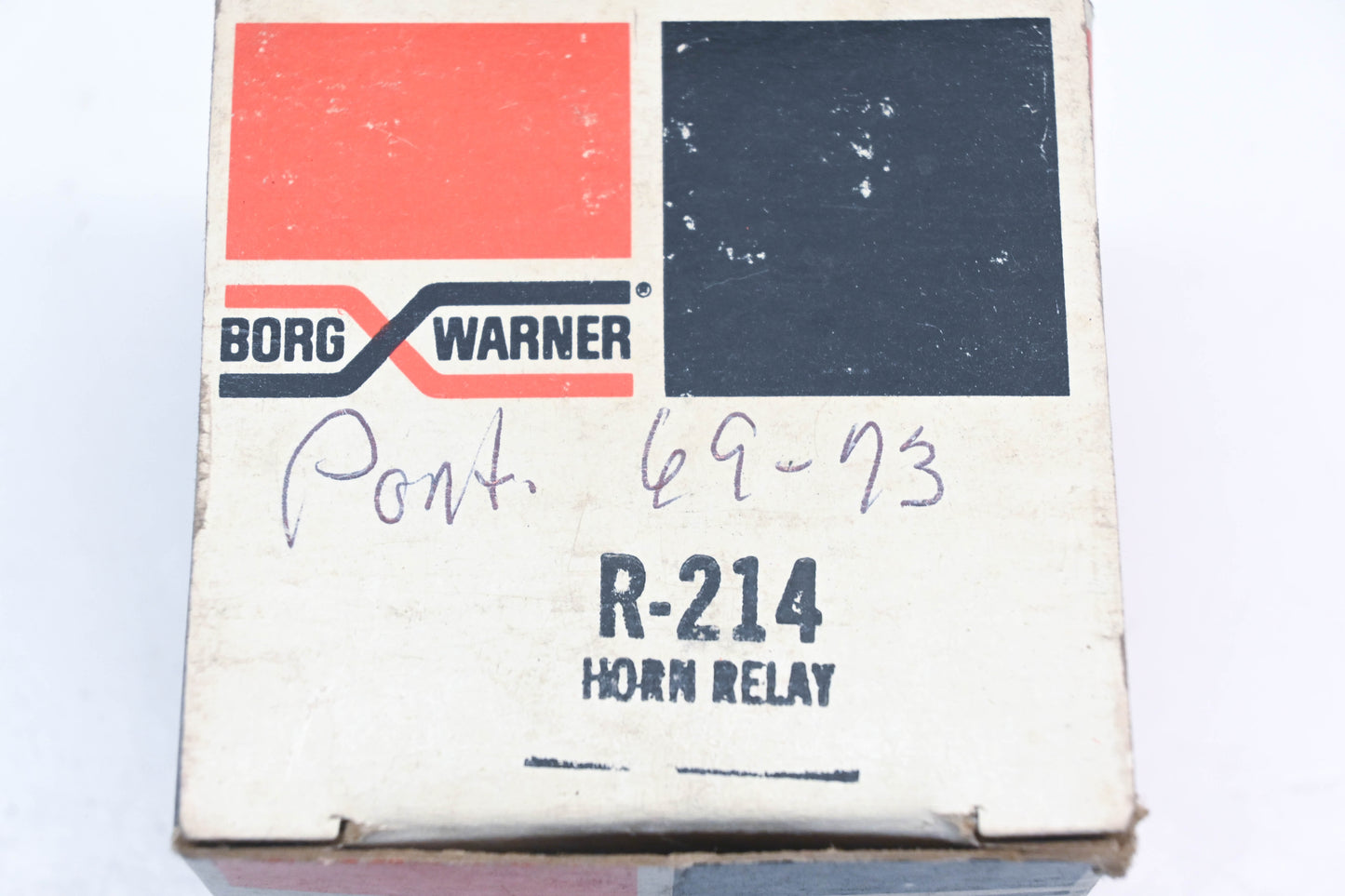 Borg Warner R-214, R214 Horn Relay NOS