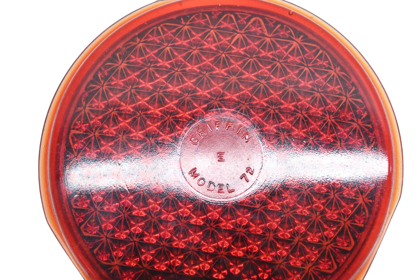Griffen 72 Red Glass 3-1/4" Taillight Lens NOS