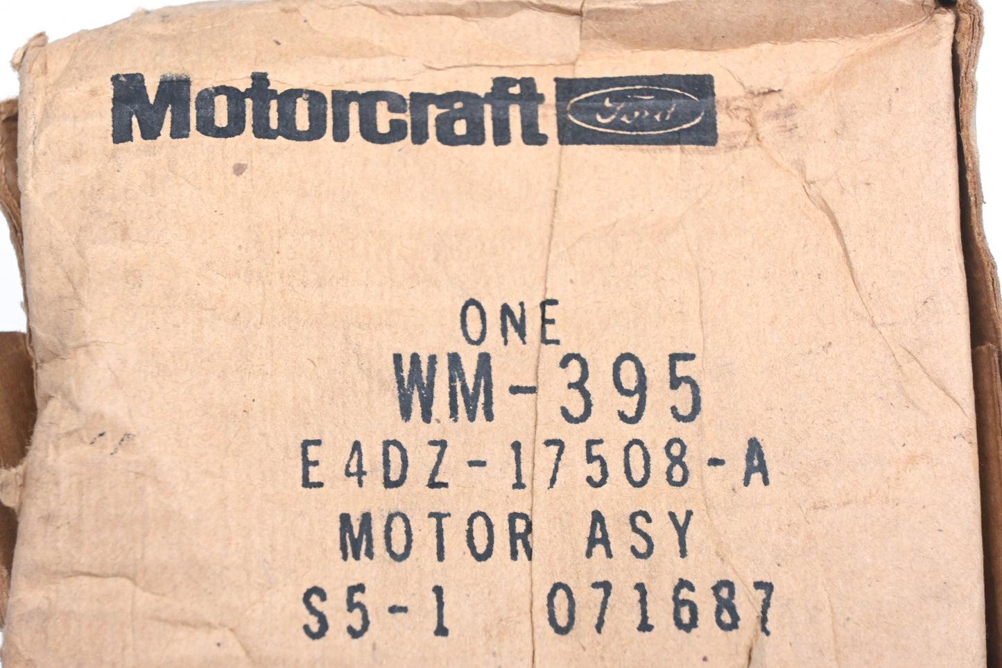 New OEM Ford WM-395, E4DZ-17508-A Wiper Motor Assembly NOS
