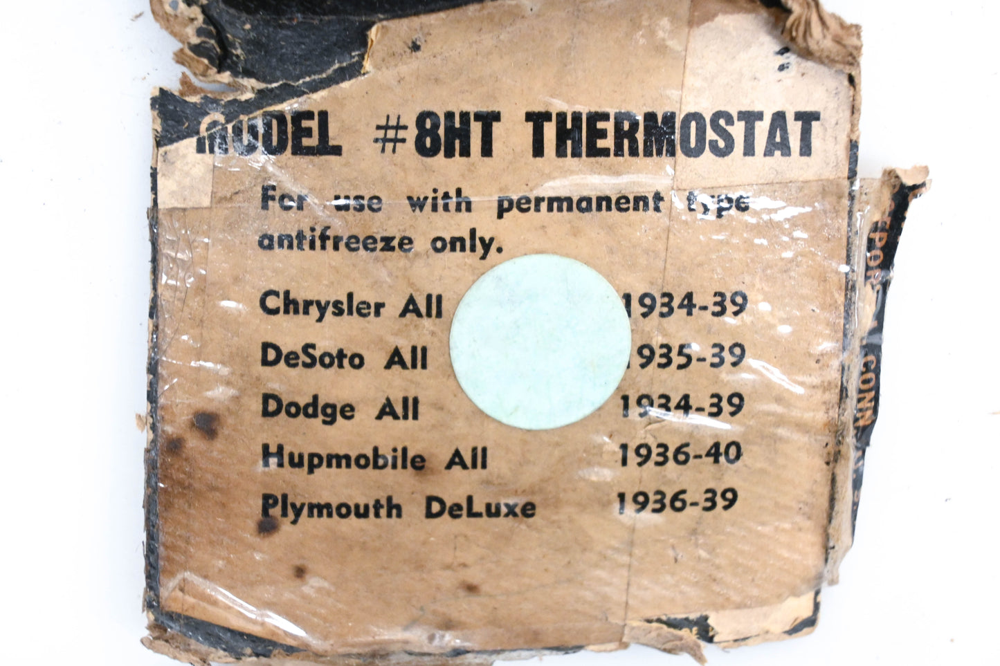 Standard 8HT Heater Thermostat NOS